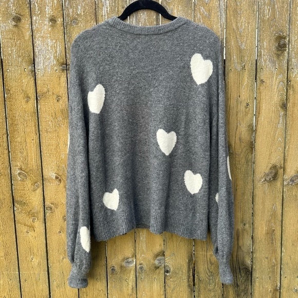 Madewell Heart Dot Balloon Sleeve Pullover Sweater Sz XS - Picture 12 of 13